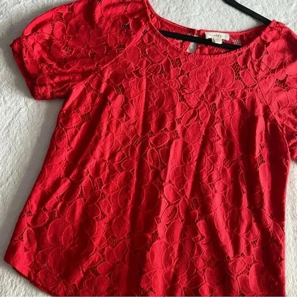 Monteau Tops - Floral Lace Embroidered Blouse​